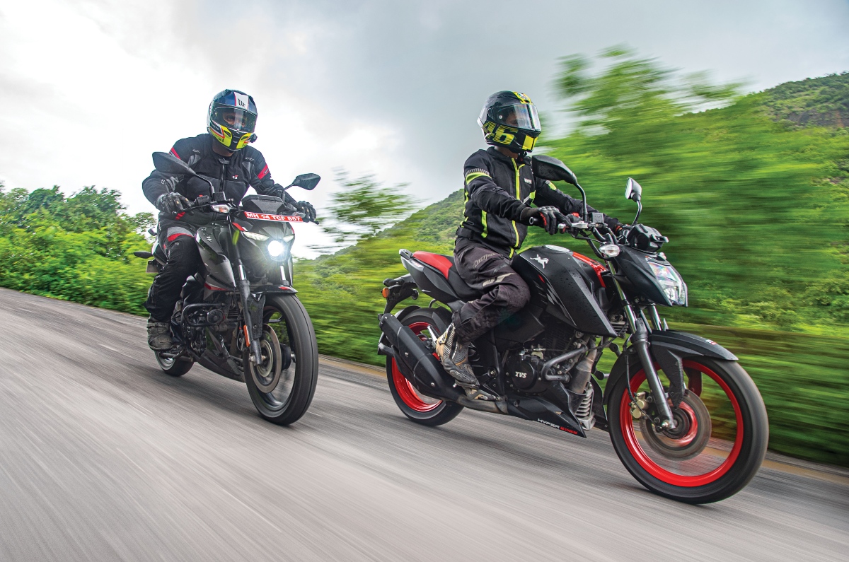 2022 TVS Apache RTR 160 4V Vs Bajaj Pulsar N160 Comparison 